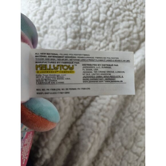 Squishmallow 5" OPAL Smiling Octopus Plush, Tie-Dye Pink/Yellow/Blue, KellyToy - Picture 15 of 16